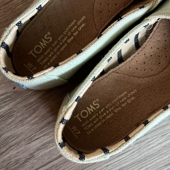 TOMS Alpargata Sage Heritage Canvas Mint Size 7 - Picture 7 of 7